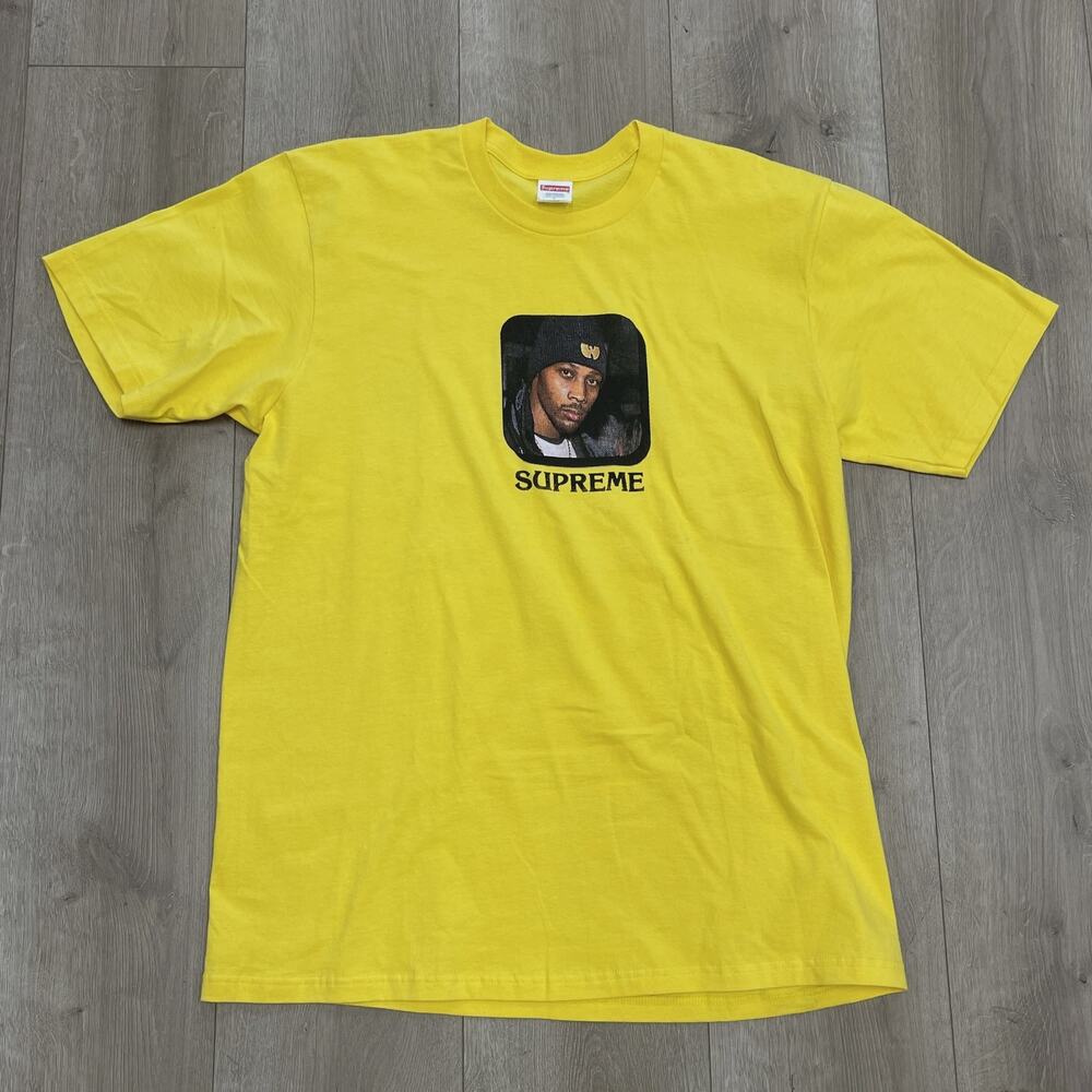 FW25 Supreme Wu-Tang Clan RZA Tee T Shirt Yellow size Large L SF
